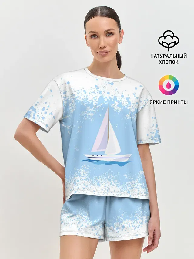 Женская пижама с шортами
