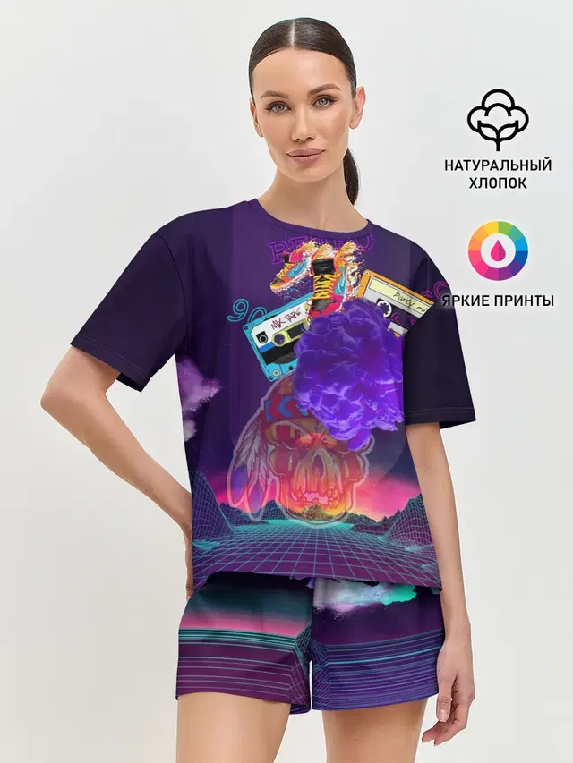 Женская пижама с шортами