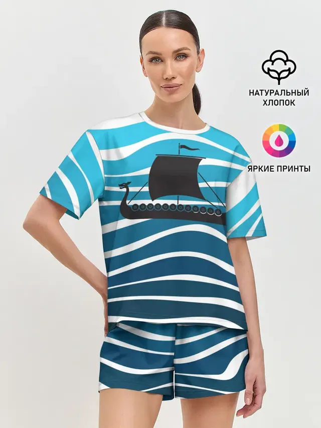 Женская пижама с шортами