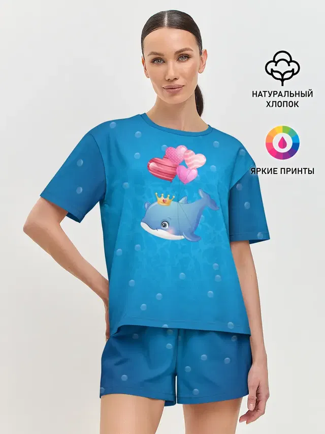 Женская пижама с шортами