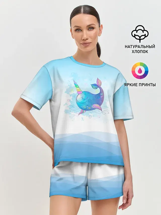 Женская пижама с шортами