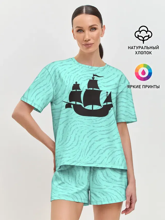 Женская пижама с шортами