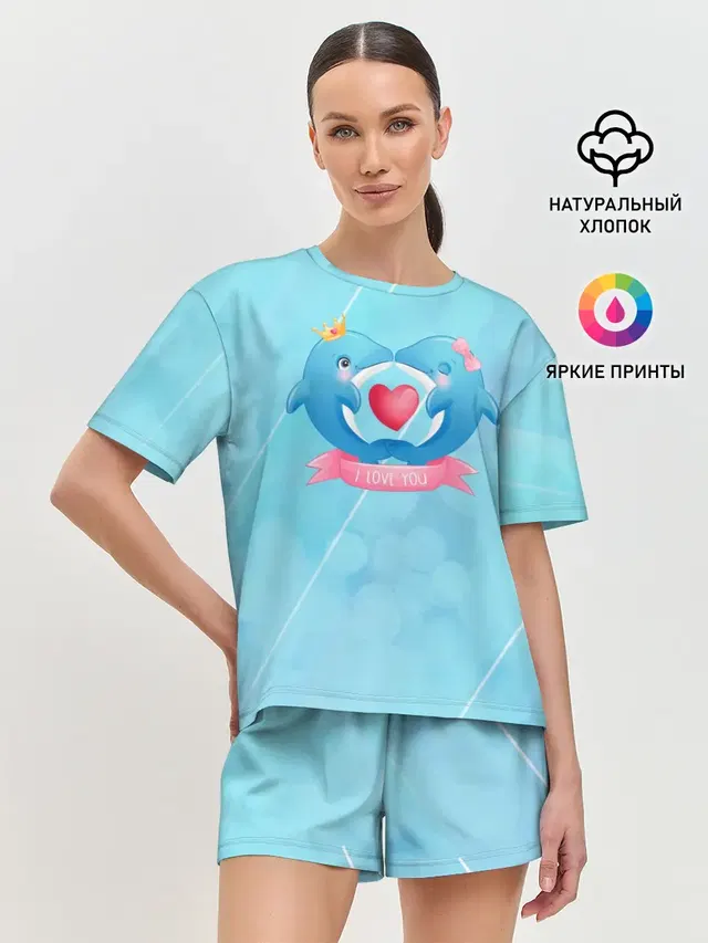 Женская пижама с шортами
