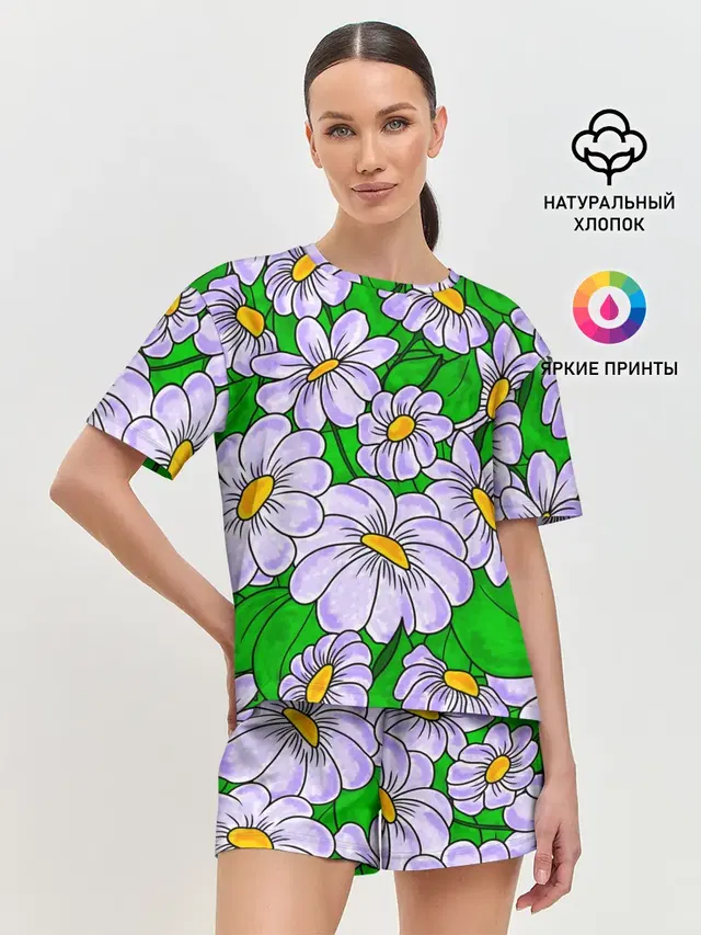 Женская пижама с шортами