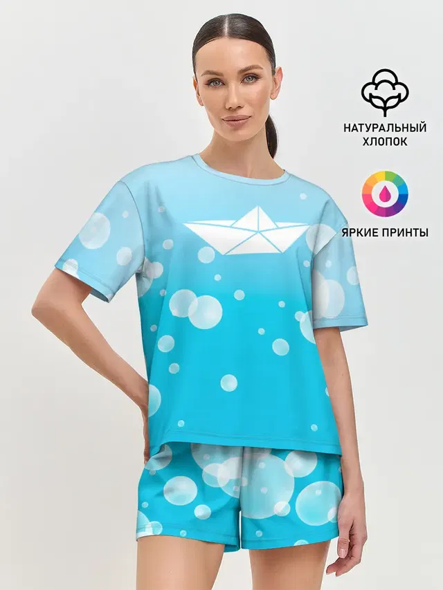 Женская пижама с шортами