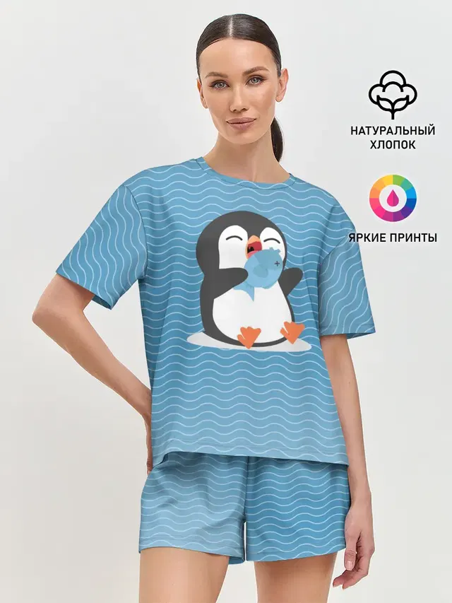 Женская пижама с шортами