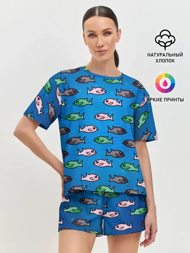 Женская пижама с шортами