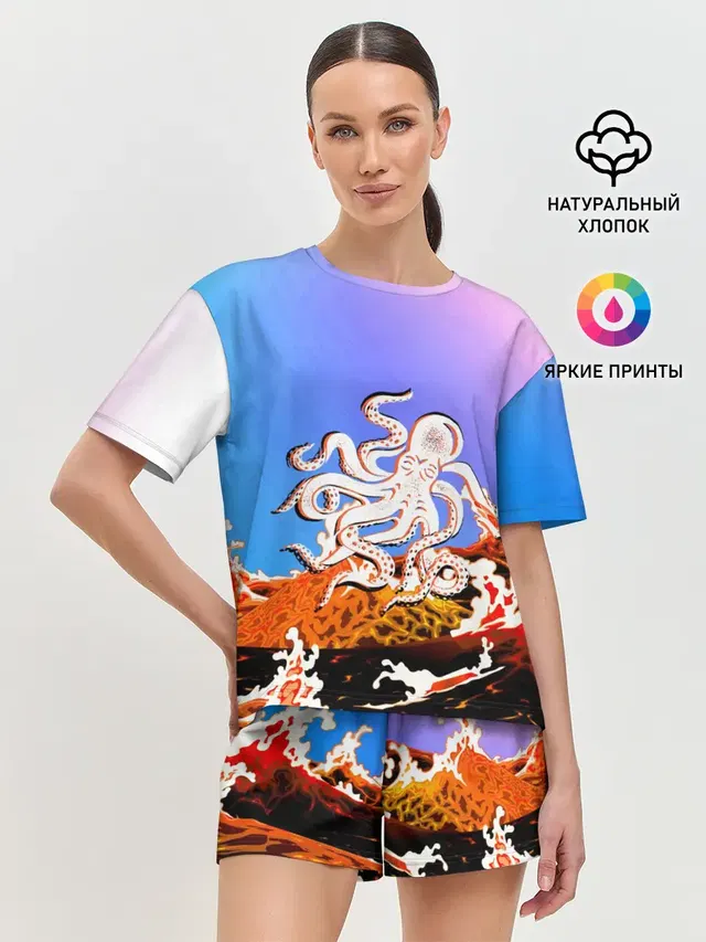 Женская пижама с шортами