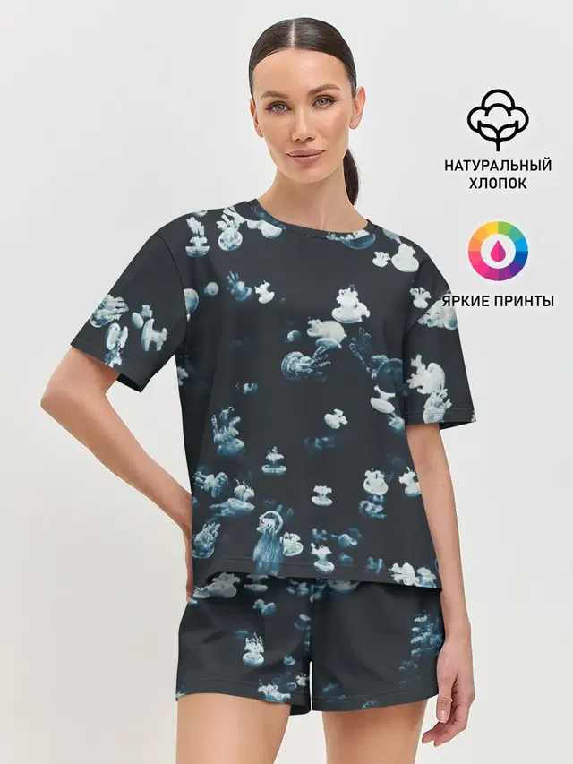 Женская пижама с шортами