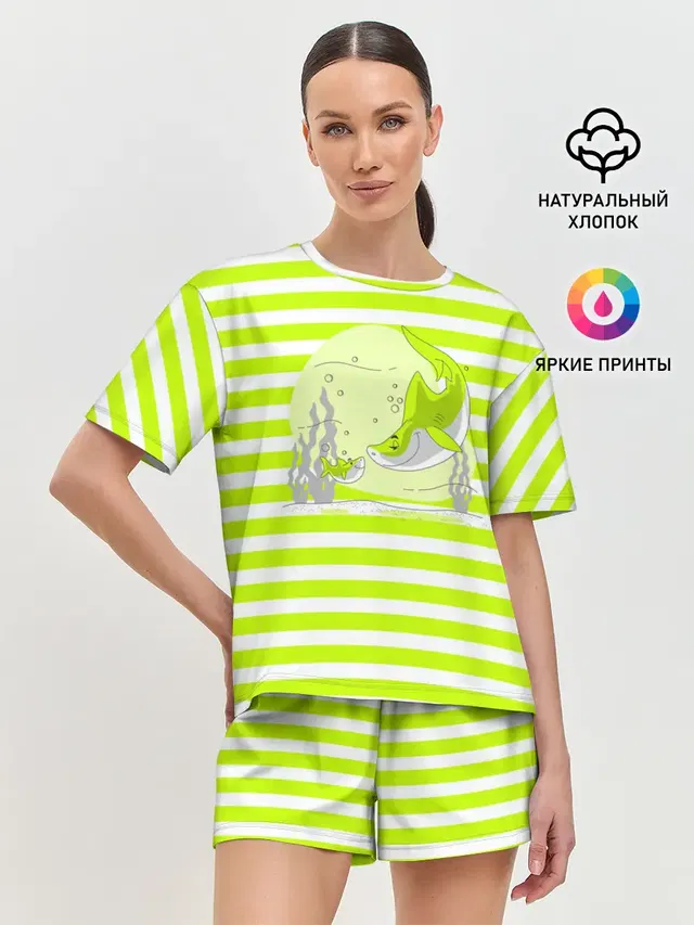 Женская пижама с шортами