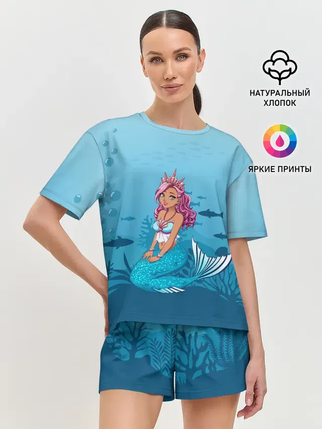 Женская пижама с шортами