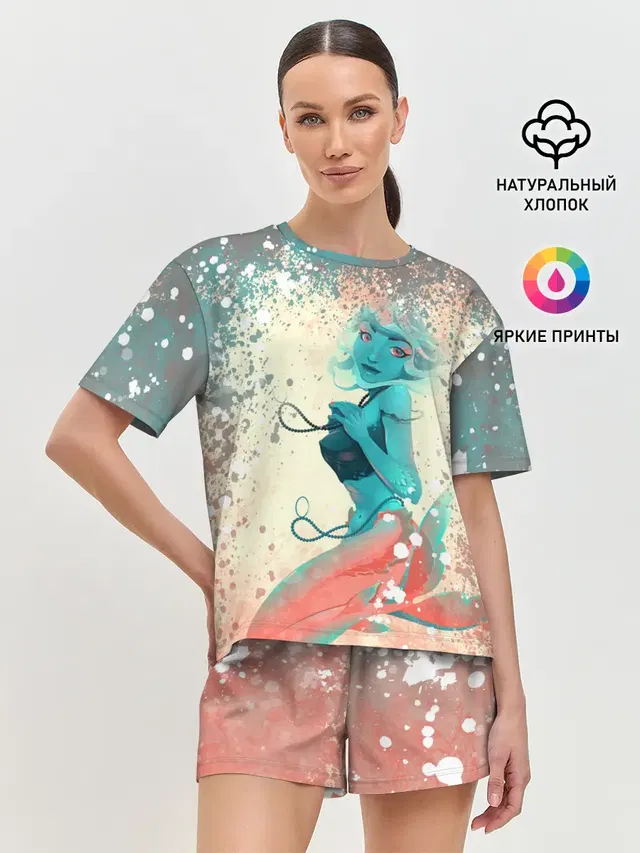Женская пижама с шортами