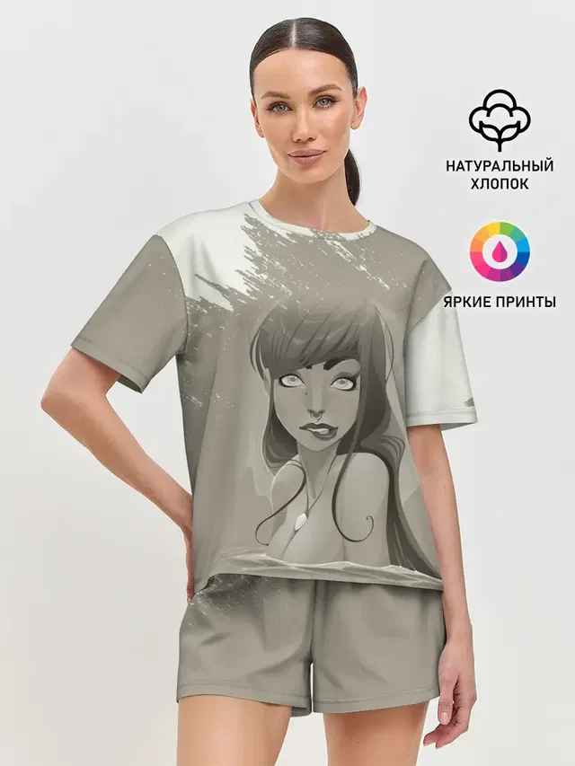 Женская пижама с шортами