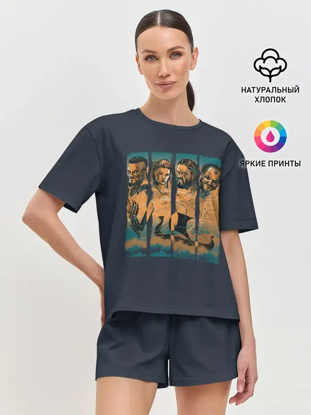 Женская пижама с шортами