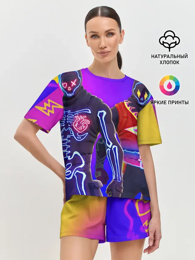 Женская пижама с шортами