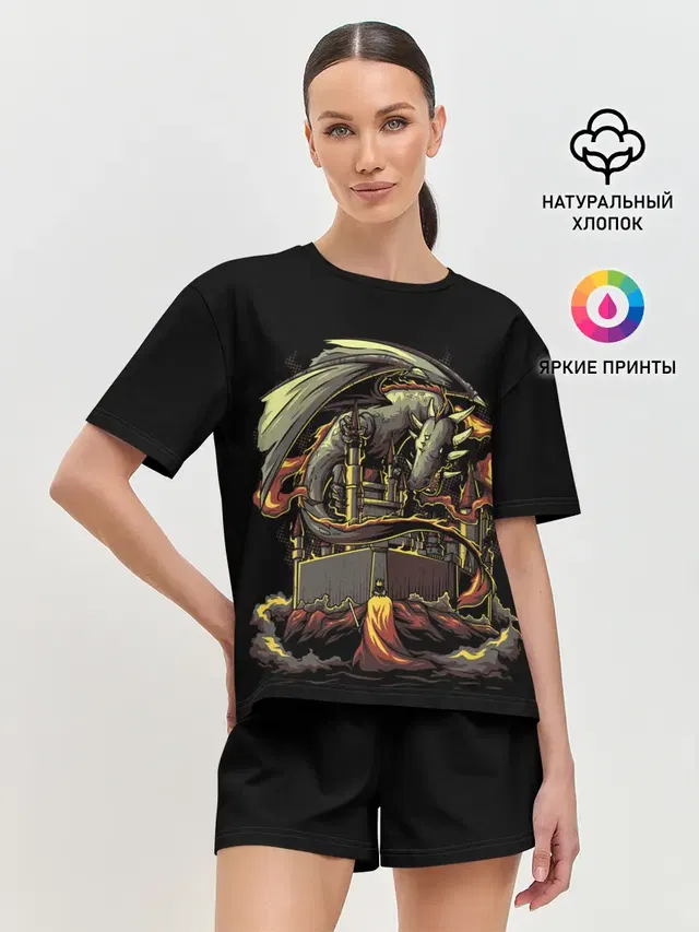 Женская пижама с шортами