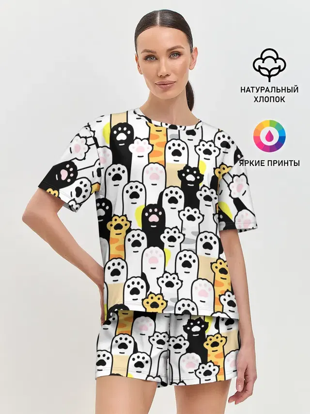 Женская пижама с шортами