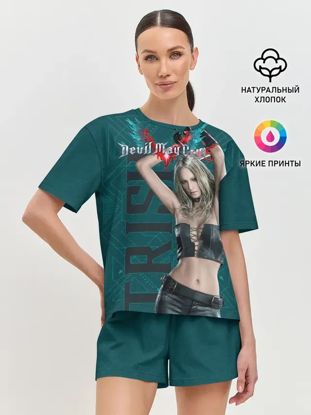 Женская пижама с шортами