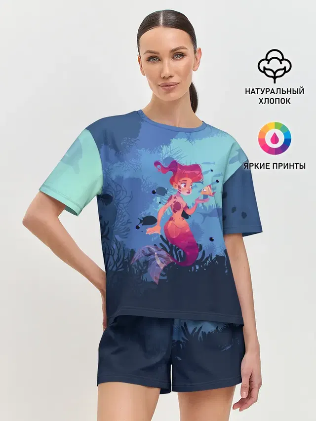 Женская пижама с шортами