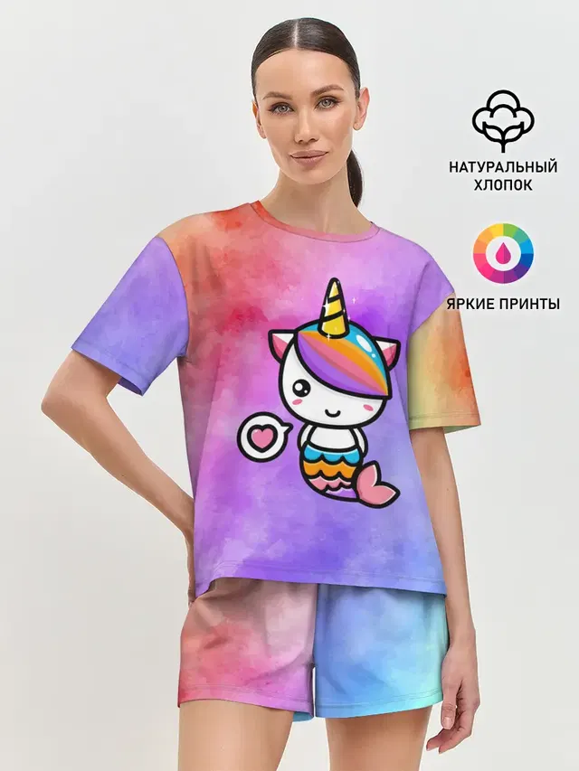 Женская пижама с шортами