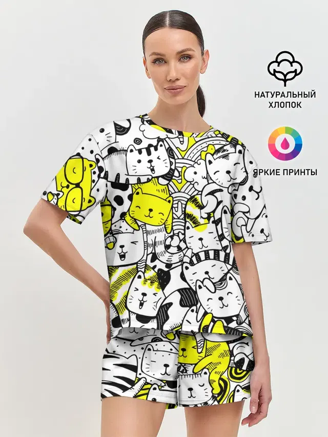 Женская пижама с шортами