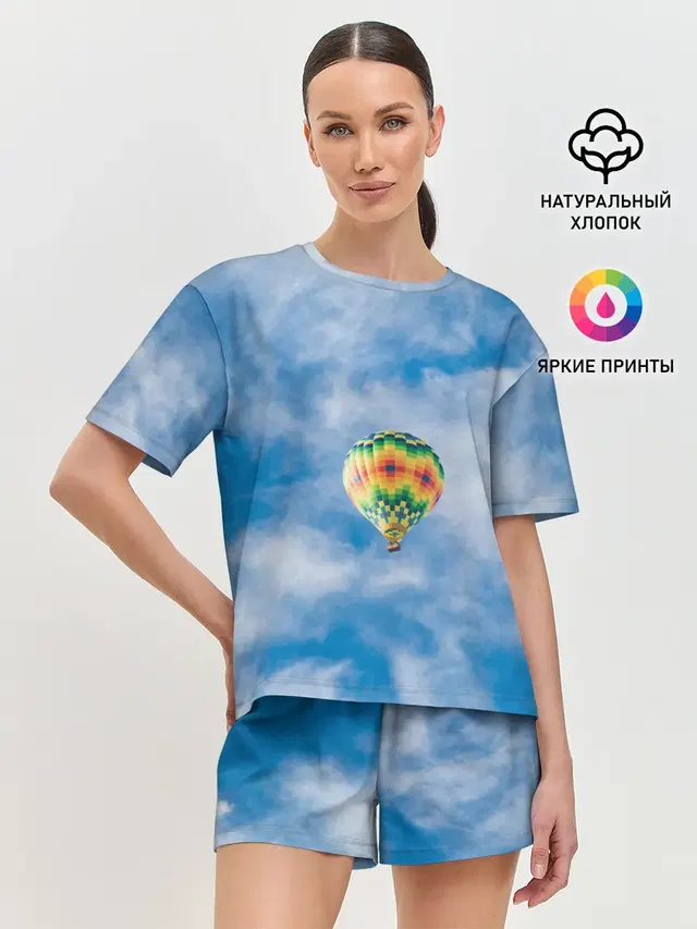 Женская пижама с шортами