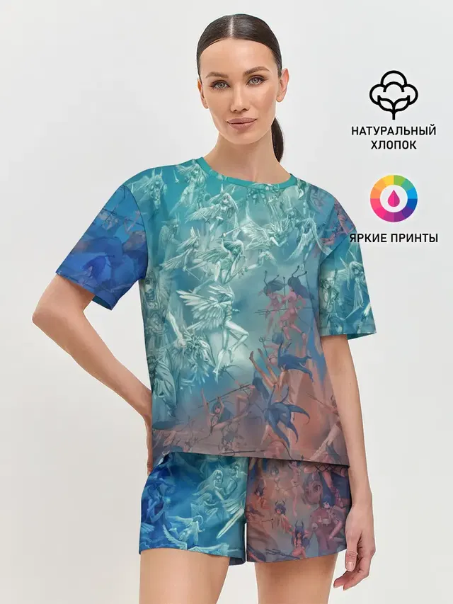 Женская пижама с шортами