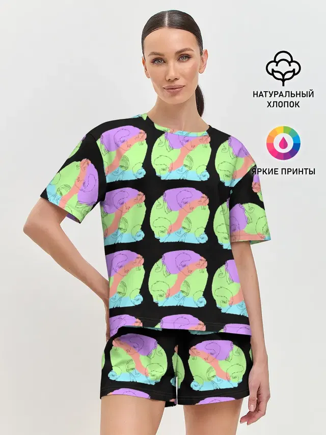 Женская пижама с шортами