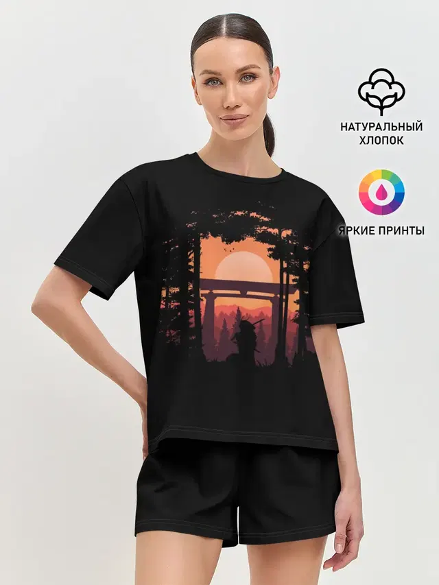 Женская пижама с шортами