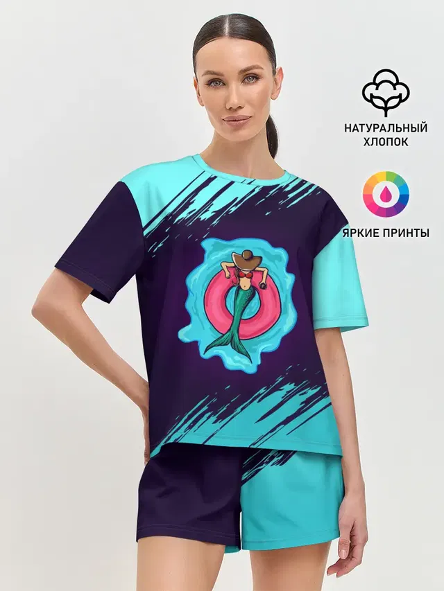 Женская пижама с шортами