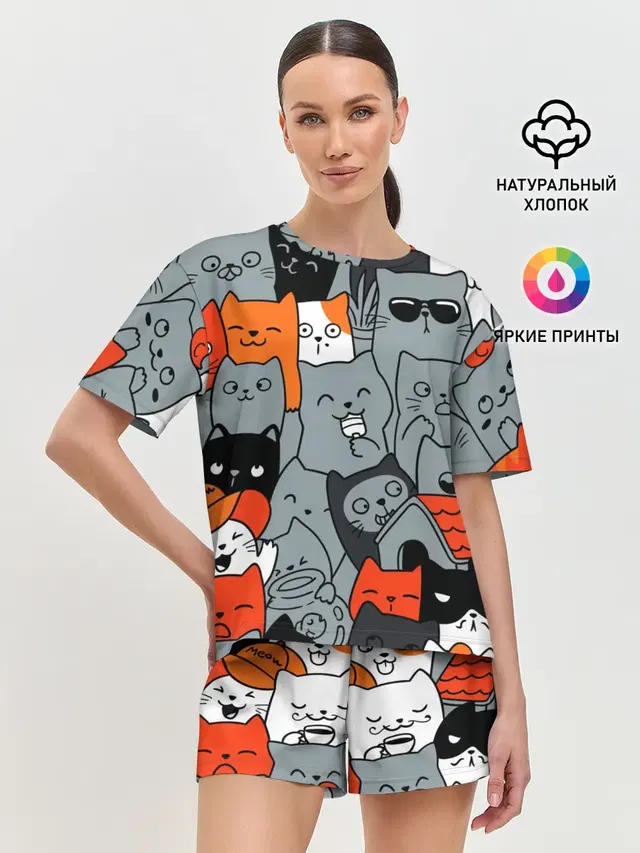 Разноцветные коты
