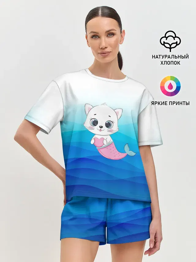 Женская пижама с шортами