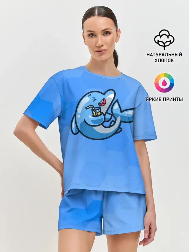 Женская пижама с шортами