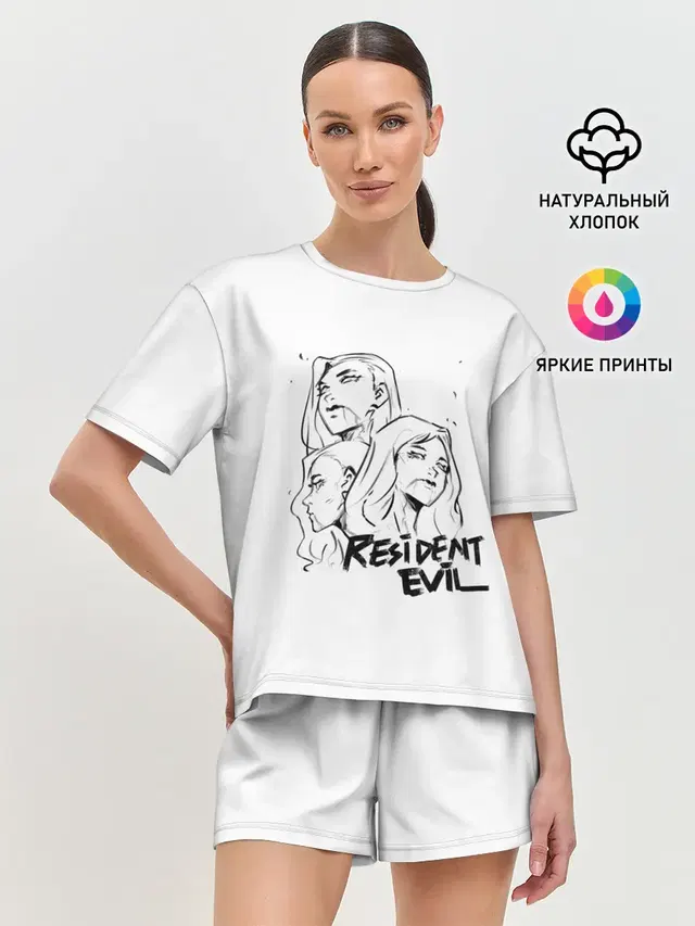 Женская пижама с шортами