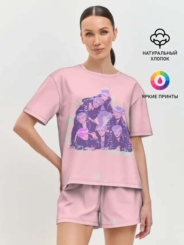 Женская пижама с шортами