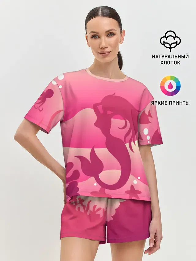 Женская пижама с шортами