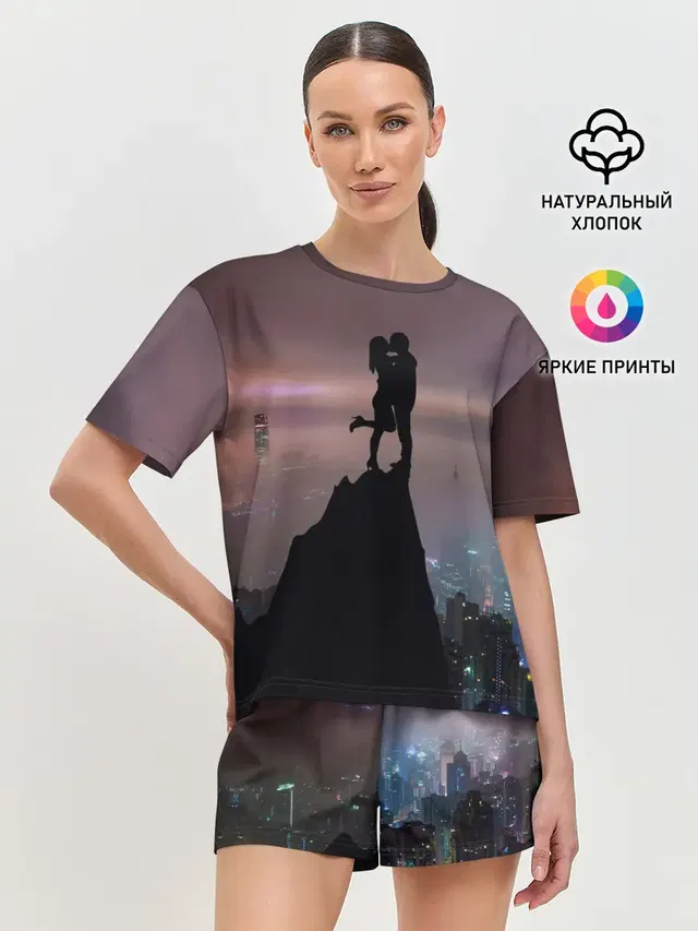 Женская пижама с шортами