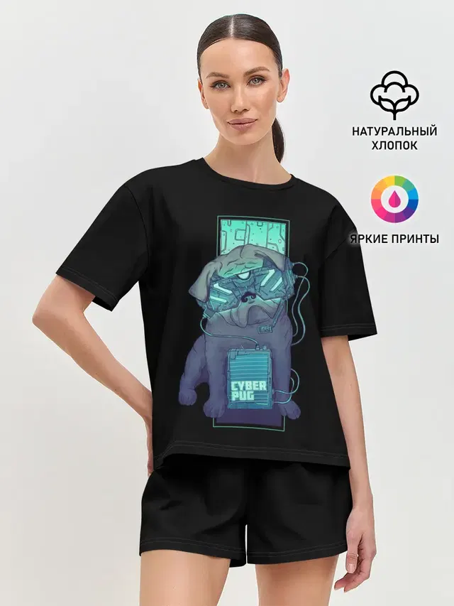 Женская пижама с шортами