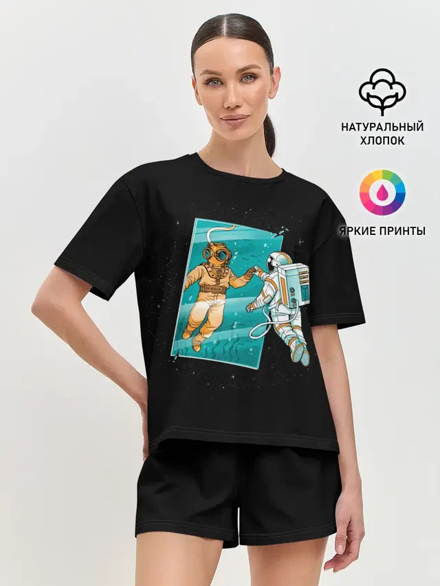 Женская пижама с шортами