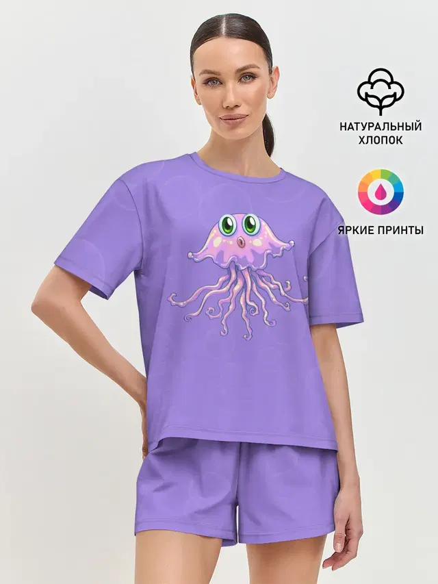 Женская пижама с шортами