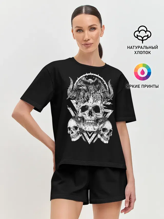 Женская пижама с шортами
