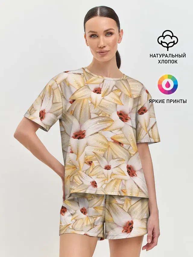 Женская пижама с шортами