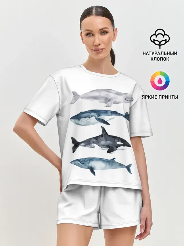 Женская пижама с шортами