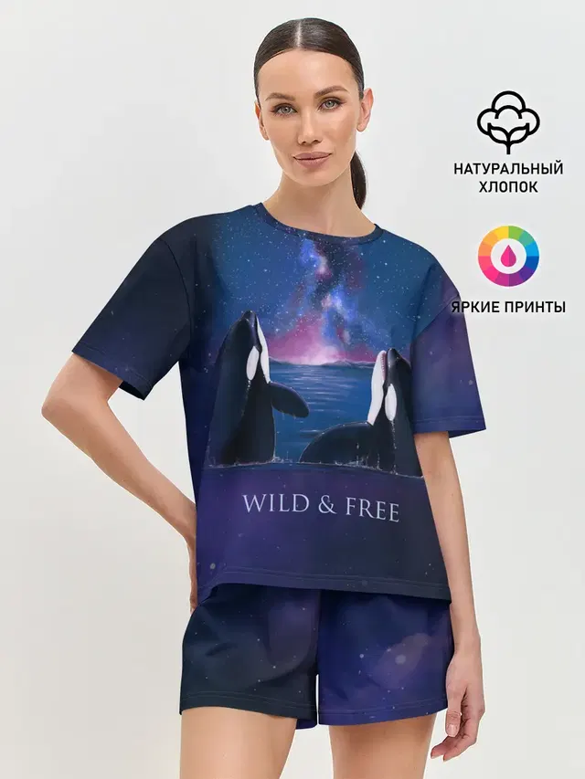 Женская пижама с шортами