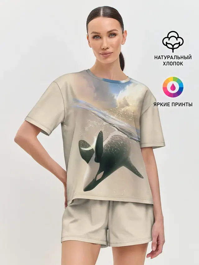 Женская пижама с шортами