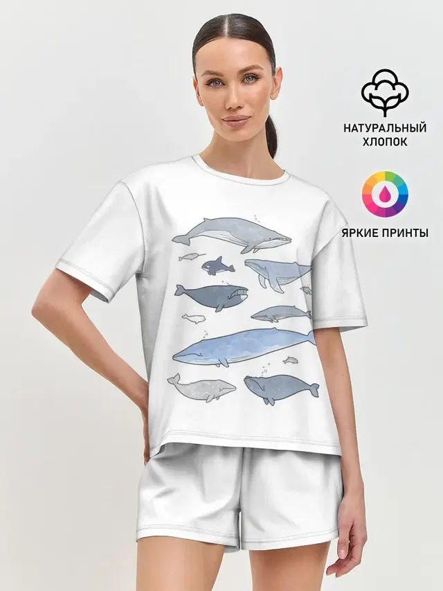 Женская пижама с шортами