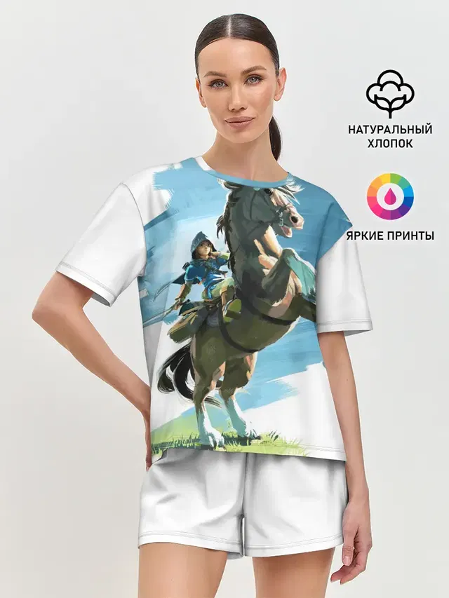 Женская пижама с шортами
