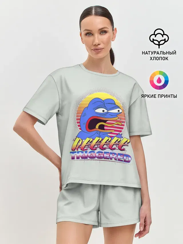 Женская пижама с шортами