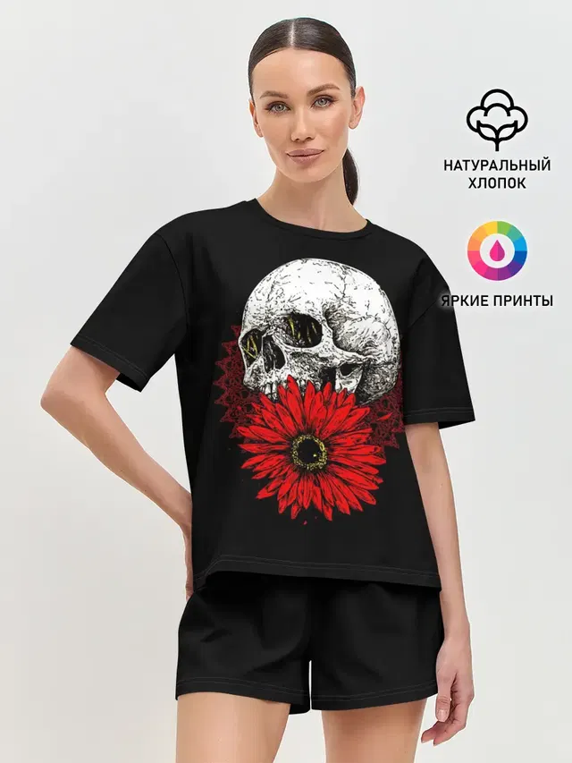 Женская пижама с шортами