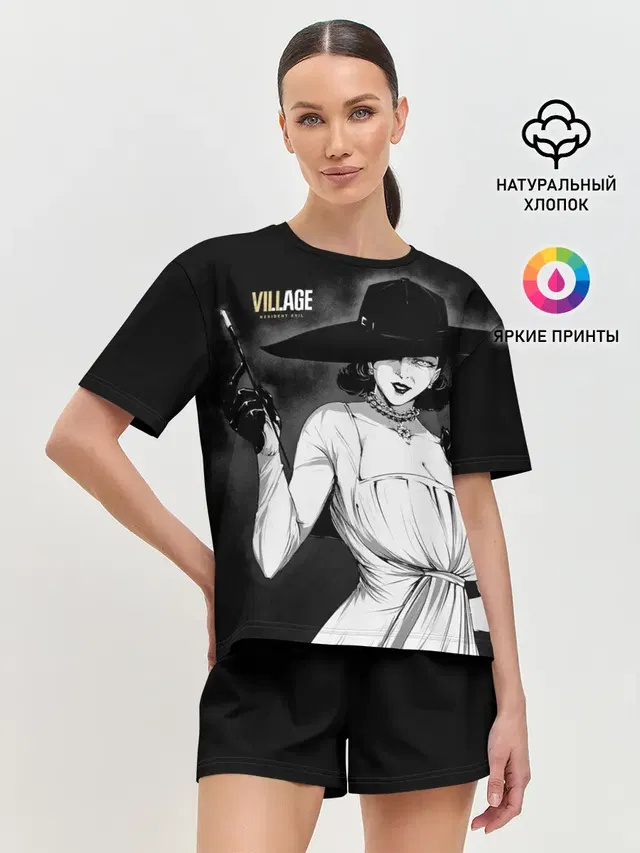 Женская пижама с шортами